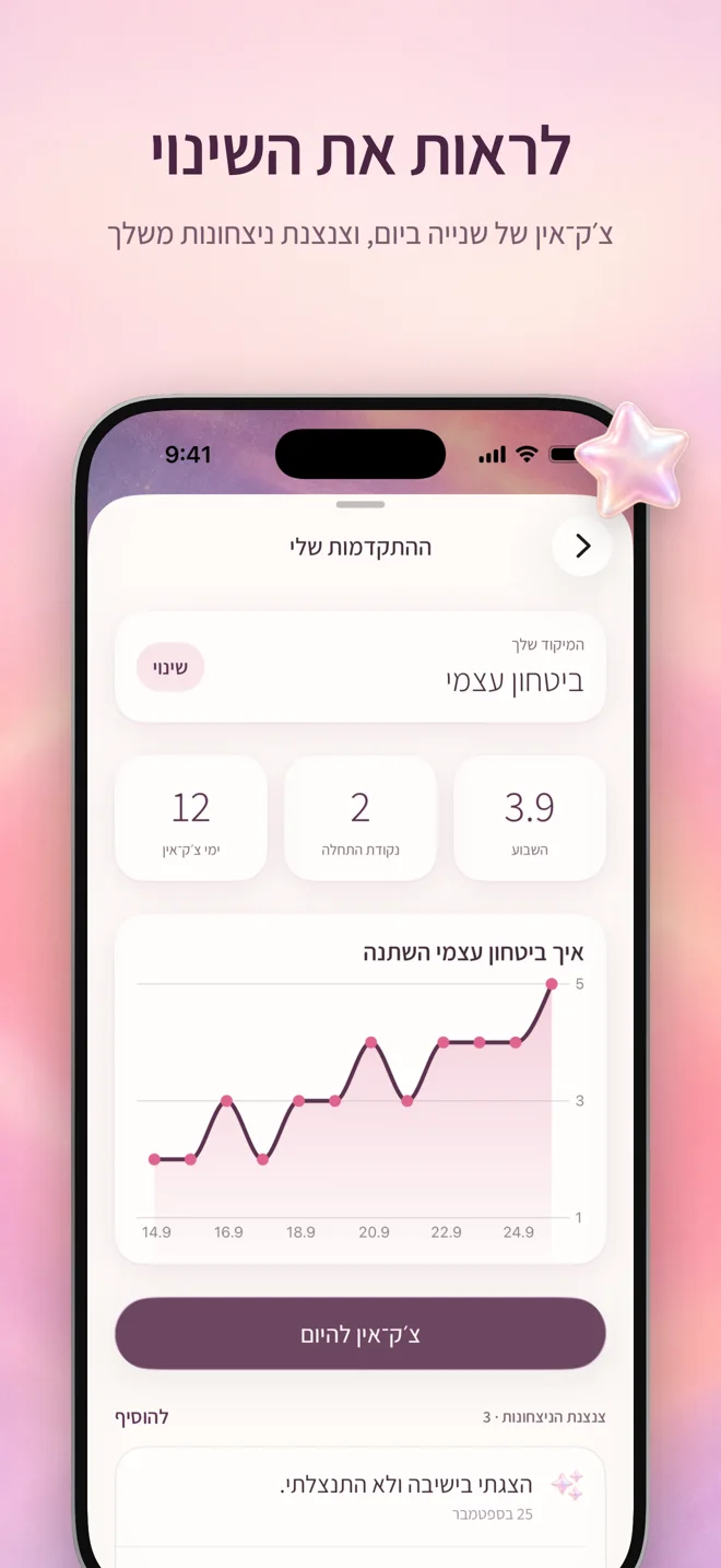 ההתקדמות שלי